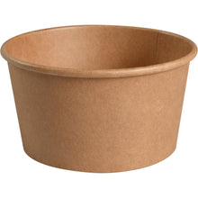 Die Abena Re-Seller GmbH Schale, 400 ml, ø 11,5 cm aus Kraft/PE in Braun wird als Packung mit 50 Stück gezeigt; die umweltfreundliche Schale hat eine glatte Oberfläche und leicht ausgestellten Rand.