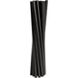 Un paquet de 250 pailles réutilisables Abena Re-Seller GmbH (24 cm, ø 8 mm, noir, PP) est debout et groupé devant un fond blanc simple.