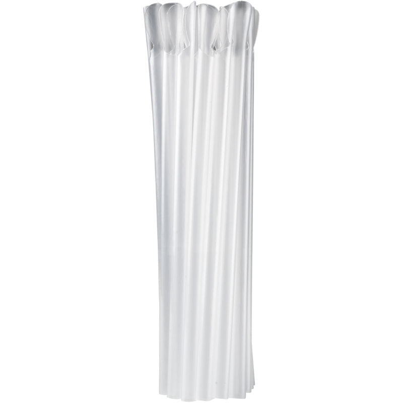 Un paquet (250 pièces) de pailles réutilisables transparentes avec cuillère de Abena Re-Seller GmbH, 21 cm de long et 8 mm de diamètre en PP - idéal comme alternative écologique, regroupées verticalement serrées avec des extrémités légèrement inégales.