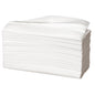 Un paquet de 153 serviettes en papier Abena Re-Seller GmbH, 2 plis, blanc, 23x31 cm chacune, est proprement empilé devant un fond uni.