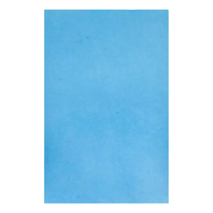 Un simple fond bleu texturé, rappelant un réglage de papier filtre pour plateau AMPri Dental Kreppauflage, remplit l'ensemble de l'image.
