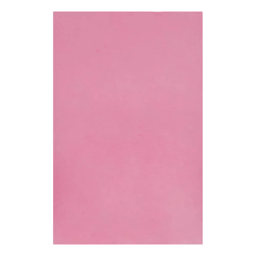 Une simple feuille de papier rose à texture lisse, similaire au papier filtre pour plateau AMPri Dental Kreppauflage 28 x 36 cm de AMPri Handelsgesellschaft mbH.