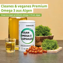 Capsules végétaliennes d'Oméga 3 à base d'algues