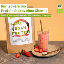 Poudre de protéine vegan bio fraise sans soja