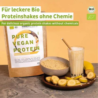 Banane en poudre protéinée vegan bio sans soja