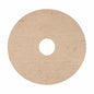 Un disque plat, rond et beige avec un trou central, similaire au tampon de polissage en laine de mouton Arcora Filz Profi (17", 432 mm) d'Arcora International GmbH pour le polissage des sols en bois avec des machines jusqu'à 350 tr/min. L'arrière-plan est blanc.