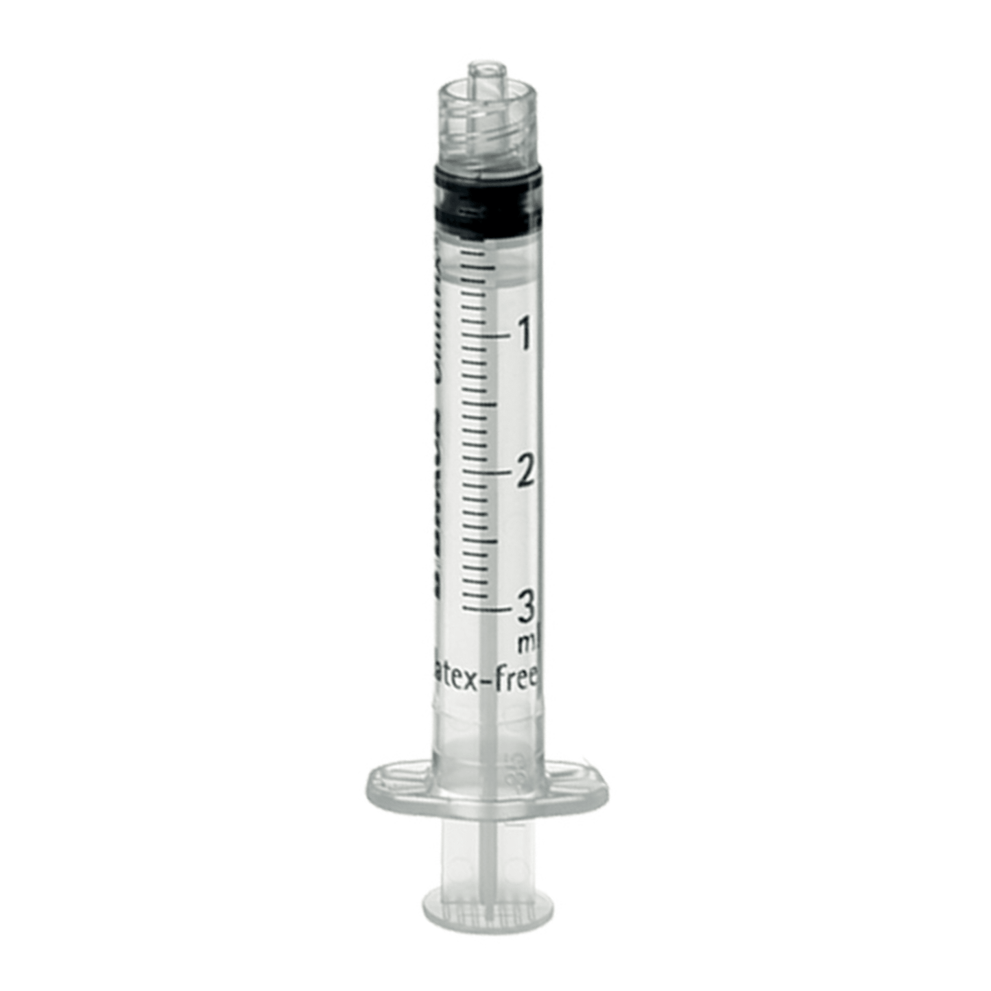 La seringue jetable Omnifix® Luer Lock Solo de B. Braun Deutschland GmbH & Co. KG est une seringue en plastique transparent d'une capacité de 3 ml, avec des graduations latérales et un adaptateur Luer-Lock pour une fixation sécurisée de l'aiguille. Elle est idéale pour les injections intravasculaires et dispose à une extrémité d'un piston qui est simple mais fonctionnel.