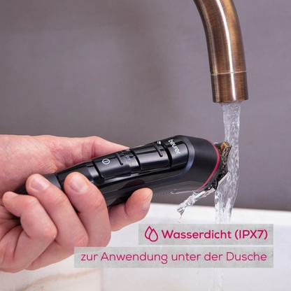 Le Beurer Multigroomer MN9X de Beurer GmbH est étanche (IPX7) et est idéal pour les soins du corps sous la douche.