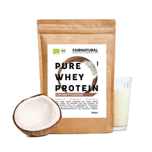 Poudre de protéine de lactosérum biologique, noix de coco