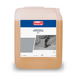 Un conteneur de 10 litres du nettoyant industriel intensif fortement alcalin Buzil Indumaster® Offensive IR 47 de BUZIL-WERK Wagner GmbH & Co. KG dispose d'informations détaillées sur le produit et d'une petite illustration d'une machine de nettoyage de sol sur l'étiquette. Ce nettoyant industriel fortement alcalin est livré dans un conteneur rectangulaire équipé d'une poignée de transport pratique sur le dessus.