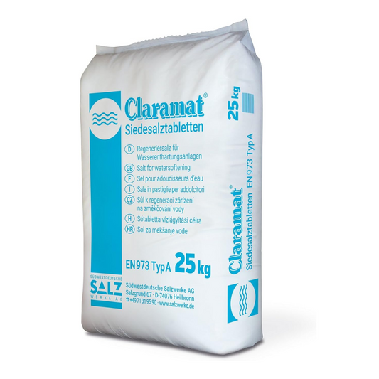 CLARAMAT® BOULION SALT COMPRIMÉS RÉGÉGERATEUR SEL | Sac (25 kg)