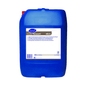 Un conteneur de 20 litres de « Clax Personril 4KL5 » de Diversey Deutschland GmbH & Co. OHG en bleu, avec une étiquette le décrivant comme un agent de blanchiment et désinfectant à base d'acide peracétique, idéal pour une utilisation en blanchisserie. Code produit : 7516221.