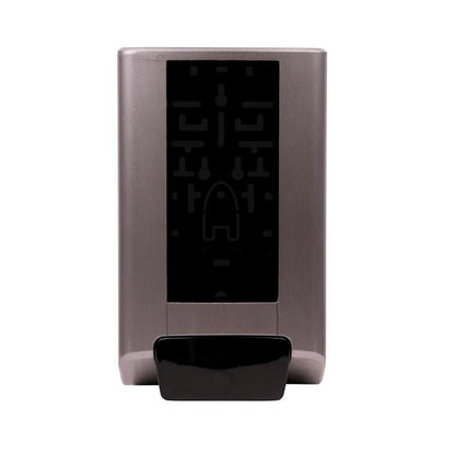 Le distributeur IntelliCare Manuel 1 pièce de Diversey Deutschland GmbH & Co. OHG en acier inoxydable avec une surface de capteur noire assure une utilisation hygiénique et est illustré sur un fond blanc.