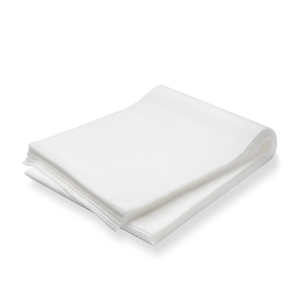 Un paquet de 100 chiffons à poussière TASKI (60 x 25 cm, imprégnés d'huile) de Diversey Deutschland GmbH & Co. OHG est soigneusement empilé sur une surface blanche - idéal pour l'entretien quotidien et l'élimination de la poussière sur les sols revêtus et non revêtus.