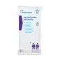 L'image montre un paquet de lingettes de nettoyage Dr. Schumacher Decontaman Pre Wipes de Dr. Schumacher GmbH, idéal pour le nettoyage antimicrobien. Le paquet blanc est décoré de texte bleu et violet et offre des détails sur le produit en plusieurs langues, ainsi que des illustrations d'application et une mention de 10 lingettes contenant 2 % de chlorhexidine.