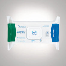 Dr. Schumacher Cleanisept® Wipes MAXI DESINFECTION TORNES | Emballage (100 serviettes)