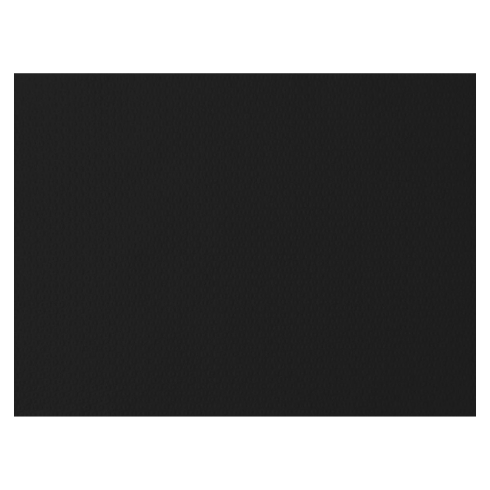 Une surface rectangulaire simple et noire avec un motif de texture discret, qui rappelle un élégant set de table en papier de Duni GmbH.