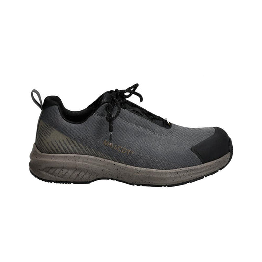 Chaussures de sécurité S1PS, chaussures de sécurité à lacets S1PS, gris anthracite/beige sable foncé