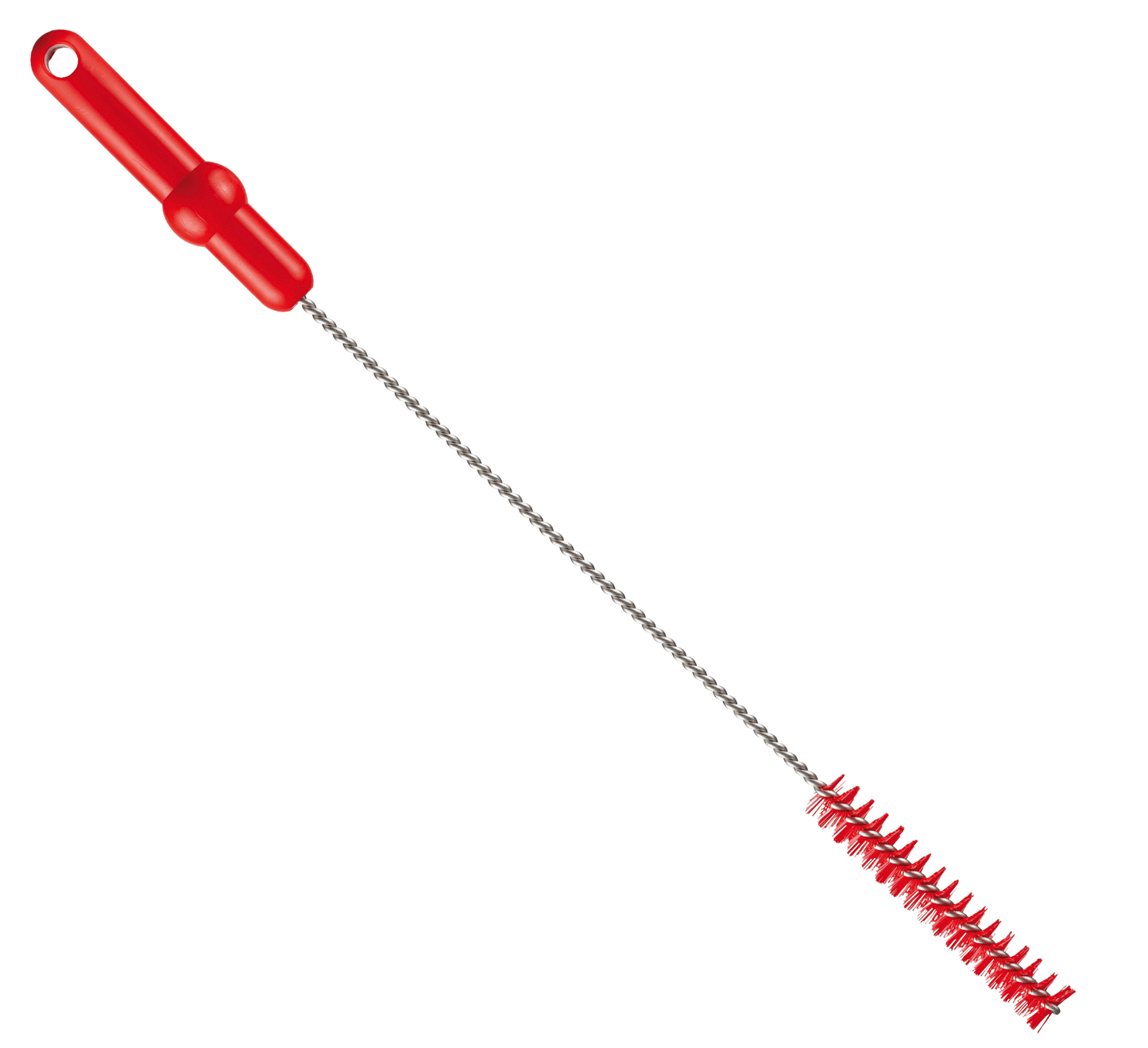 La Haug Bürsten brosse à tube KG avec fil d'acier inoxydable V2A et poils durs PP/PBT rouges, 500 x Ø20 mm, est idéale pour le nettoyage professionnel des tuyaux et est disponible en différentes couleurs.
