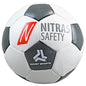 Ballon de football NITRAS, PU, ​​blanc / noir | Paquet (1 pièce)