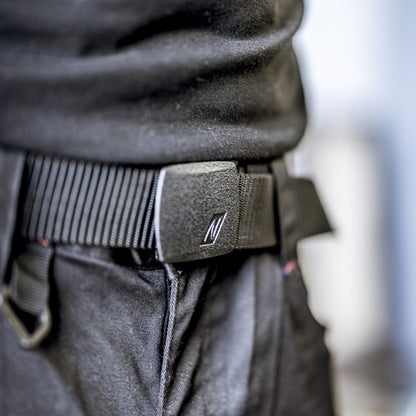 Ceinture NITRAS avec boucle en plastique, noire Polyester : 100% | Paquet (1 pièce)