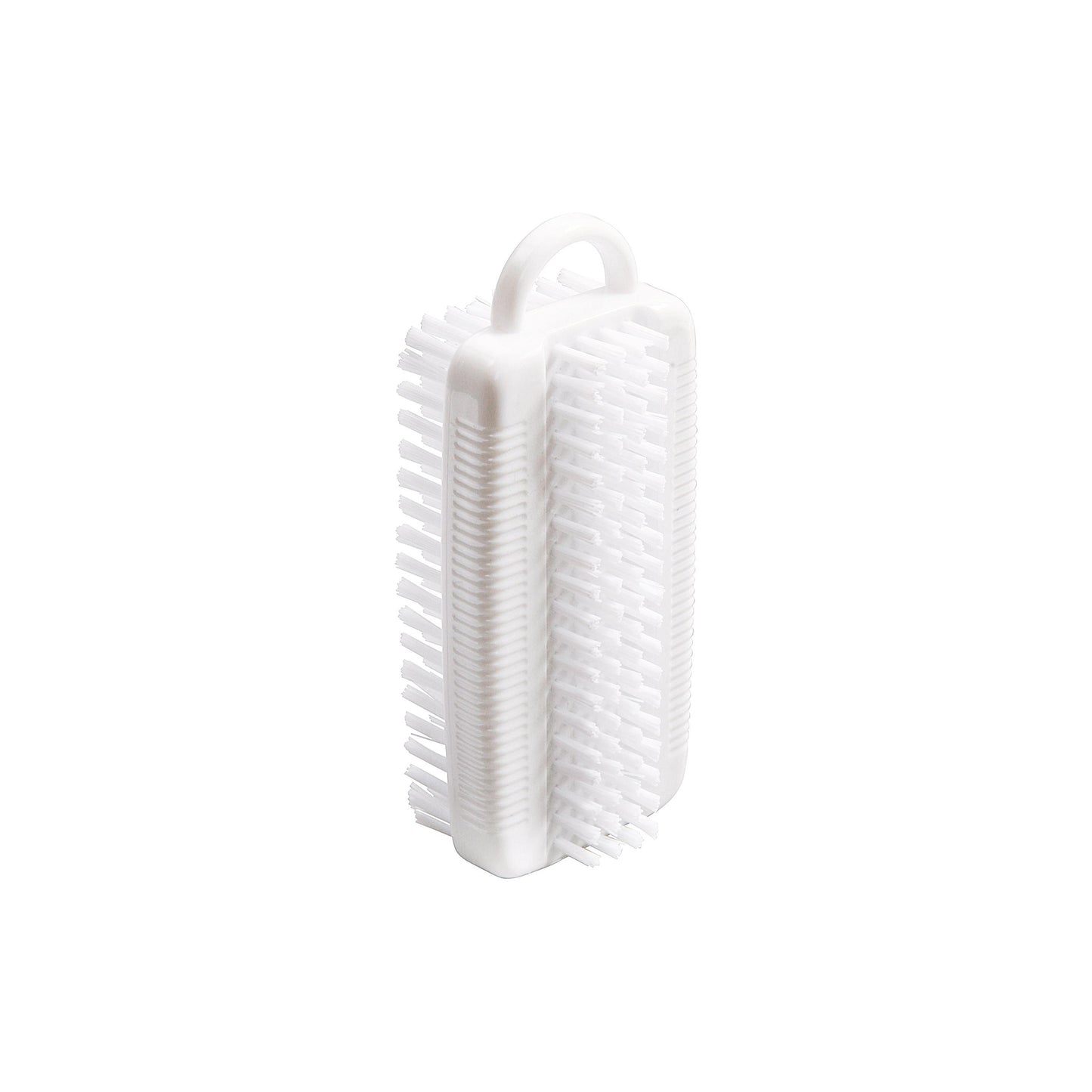 Haug Brosse à ongles double PBT Ø0,35 mm moyen/dur 110x32x50 mm blanc