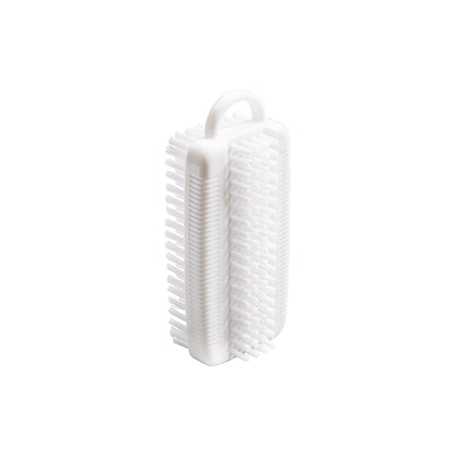 Haug Brosse à ongles double PBT Ø0,35 mm moyen/dur 110x32x50 mm blanc