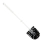 La brosse WC ronde Haug Bürsten KG, petite, avec des poils noirs en PP (ø0,35 mm, moyen), 365 x ø75 mm, dispose d'un long manche et d'une tête ronde - idéale pour un nettoyage WC efficace.