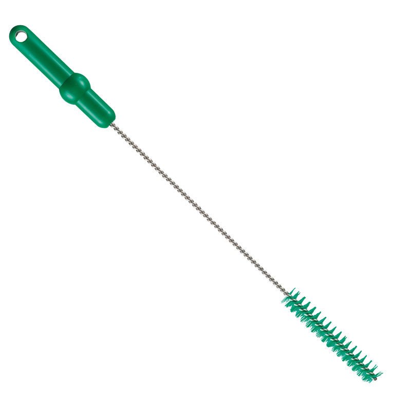 La ROHRBÜRSTE ø 0,50MM HART 500Xø 20MM de Haug Bürsten KG dispose d'une longue tige métallique et de poils pour un nettoyage en profondeur de bouteilles ou contenants étroits, ce qui en fait une brosse de nettoyage polyvalente.