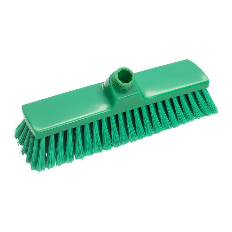 Le BALAI, FENDU ø 0,25MM SOUPLE, 300X70X50MM de Haug Bürsten KG a des poils souples et inclinés et une base filetée pour la fixation du manche, ce qui le rend idéal pour le nettoyage délicat des surfaces sensibles.