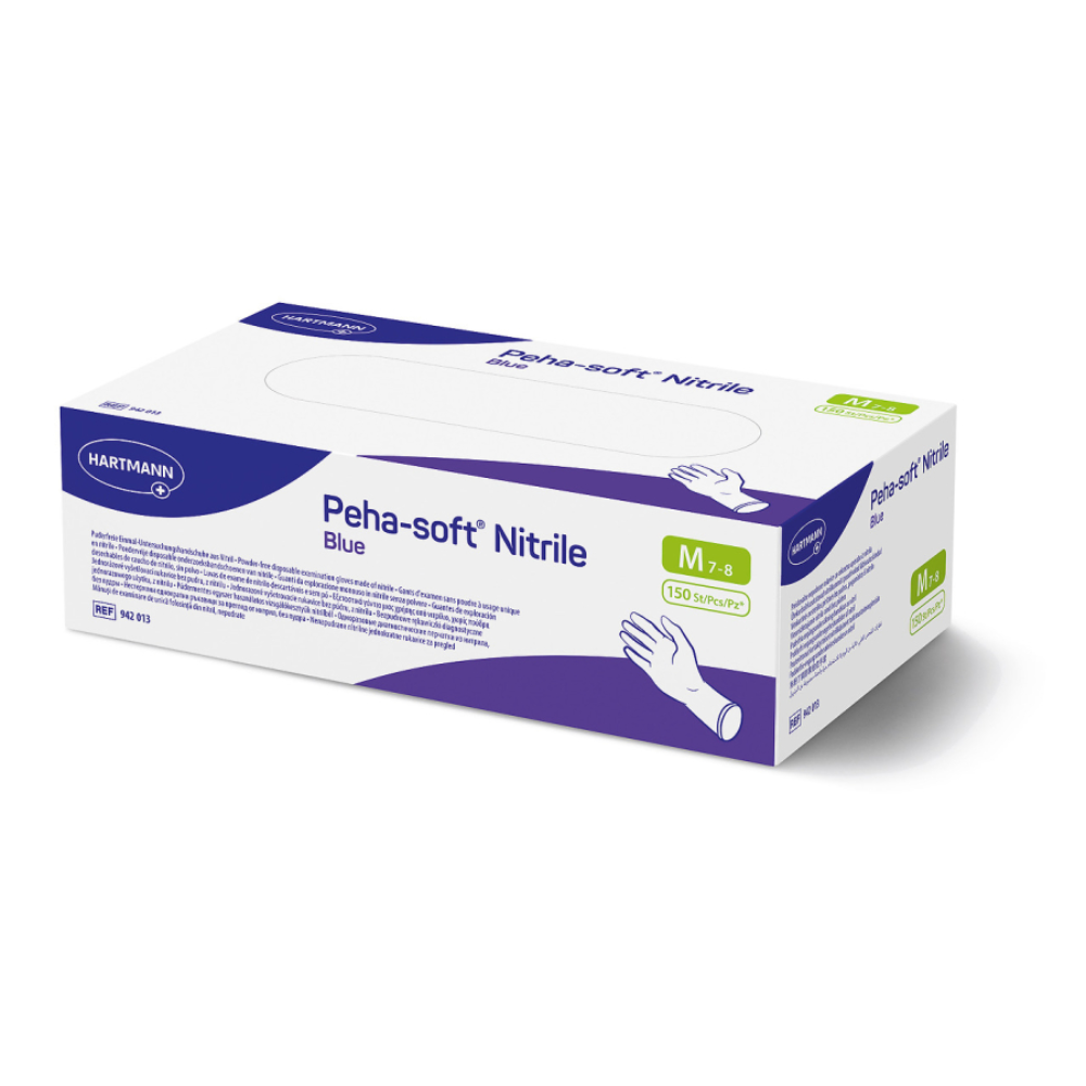 Hartmann Peha-soft® Nitrile Blue, gant d'examen sans poudre