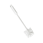 La brosse à verres et bouteilles Haug 32 cm de Haug Bürsten KG est une brosse de nettoyage hygiénique en plastique blanc avec un long manche et des poils, parfaite pour le nettoyage. Le design comprend un crochet pratique sur le manche pour un accrochage facile, ce qui la rend idéale pour les verres et les bouteilles.