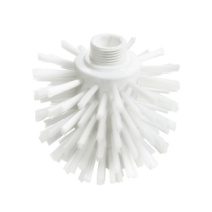Cette brosse Haug Wolf PP PBT Ø0,50 mm Dure 135xØ120 mm de Haug Bürsten KG dispose d'une tête de brosse ronde avec des poils rigides en éventail vers l'extérieur, ce qui la rend parfaite pour les tâches de nettoyage. Elle dispose également d'un raccord fileté sur le dessus pour une fixation facile du manche, idéale pour les environnements alimentaires sécurisés.