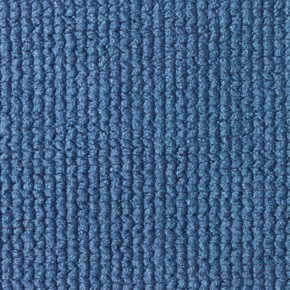 Gros plan d'un tapis à boucles bleues, idéal pour le nettoyage avec des chiffons de surface en microfibre Kimtech® (bleu, 1 carton x 25 feuilles) de Kimberly-Clark GmbH. Parfait pour l'entretien des surfaces texturées avec des chiffons en microfibre.