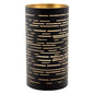 Papstar Bougeoir Securit® Ø 8 cm x 15 cm noir/or