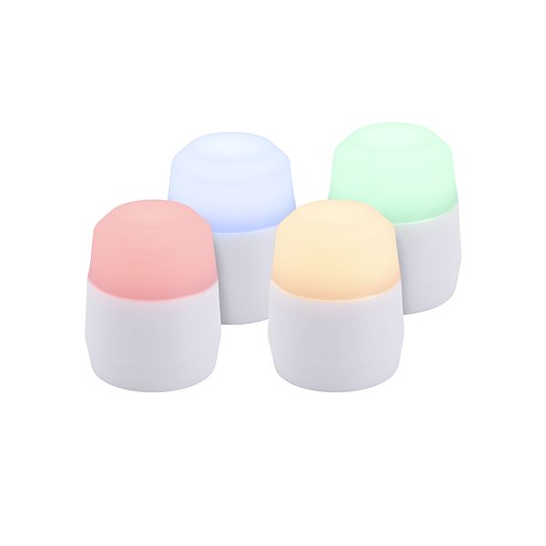 Papstar Recharge Securit® 4 bougies chauffe-plat LED Ø 4 cm x 5 cm "Amsterdam" durée d'éclairage 12-40 heures