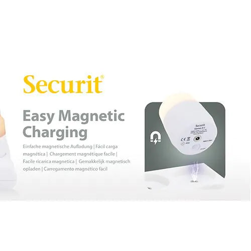Papstar Securit® 12 bougies chauffe-plat LED incl. borne de recharge Ø 4 cm x 5 cm "Amsterdam" durée d'éclairage 12-40 heures