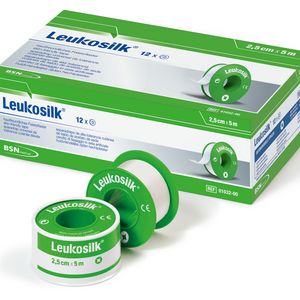 Leukosilk, pansements en rouleau, dans un anneau de protection