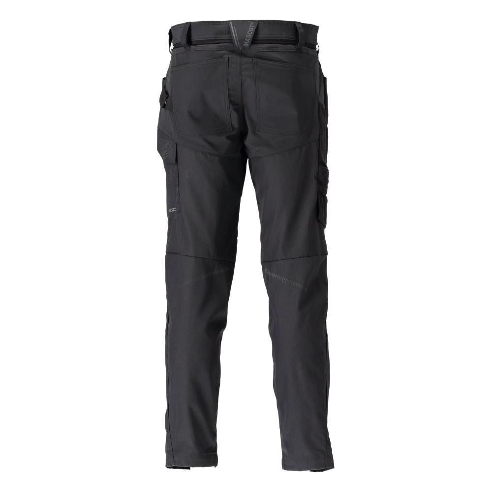 Pantalon avec poches genoux, noir