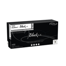 Gants d'examen jetables en latex MaiMed-Black LX PF, non poudrés, 100 pièces/boîte