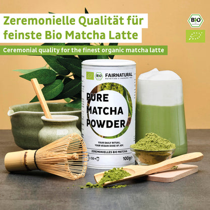Poudre de matcha bio de cérémonie