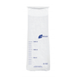 Un gobelet en plastique transparent gradué en polyéthylène avec des marques de mesure bleues et le logo bleu « Meditrade GmbH », indiquant des capacités de volume de 500 ml à 1500 ml.