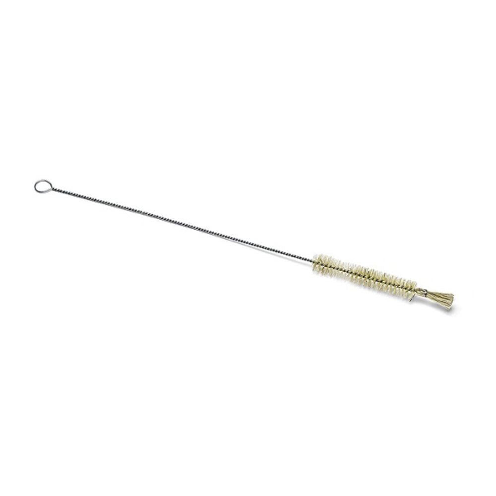 La brosse à pipette et à tube à essai Nölle Profi Brush, une brosse de 320 mm de long avec un diamètre de 12 mm, dispose de faisceaux de poils purs et d'une poignée en boucle, ce qui la rend idéale pour nettoyer des endroits étroits tels que des bouteilles ou des tubes.