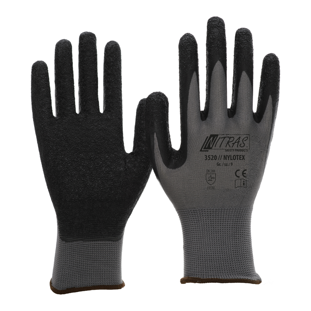Gants en nylon avec revêtement en latex