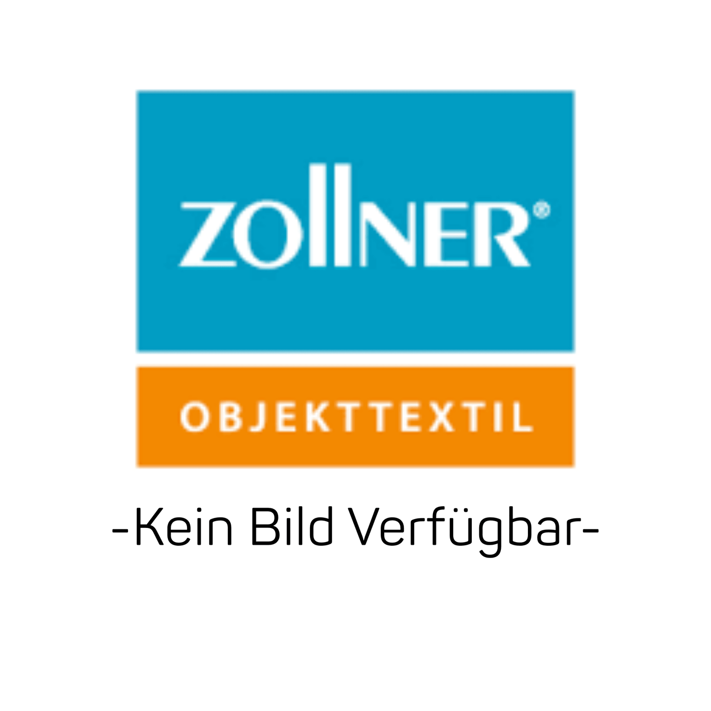 L'image montre le logo de Zollner Ojekttextil GmbH au-dessus d'une barre "OBJEKTTEXTIL" orange, en dessous "-Pas d'image disponible-" et fait référence à des produits comme le pantalon de travail Zollner Dani, 36, 001-blanc | Paquet (1 pièce) sur fond blanc.