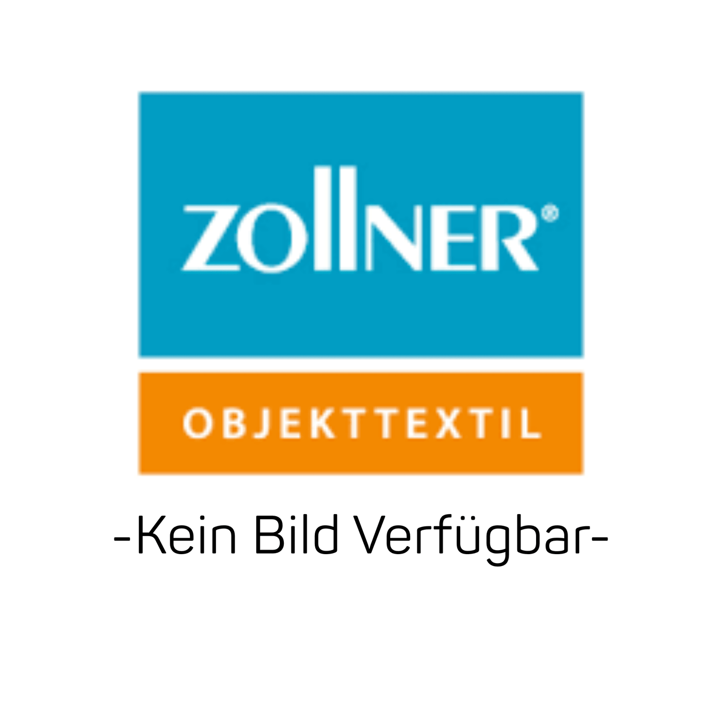 L'image montre le logo de Zollner Objekttextil GmbH sur "Objekttextil" sur un fond bleu et orange, en dessous "-Pas d'image disponible-", ce qui indique qu'aucune image n'est disponible pour Zollner Kasack Frieda, XS, 100-jaune | Paquet (1 pièce).