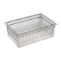 Le module PC Novocal transparent et divisible (600 x 400 x 200 mm) est un conteneur de stockage en plastique vide et clair avec des fentes verticales et un bord plat, idéal pour le stockage des composants PC. Illustré sur un fond blanc. Inclus avec des arrêts de tiroir. Emballage : 1 pièce.