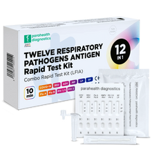 Ensemble de tests rapides 12 en 1 pour détecter les antigènes (COVID-19, grippe A/B, streptocoques, légionelles et autres) | Pack (1 essai)