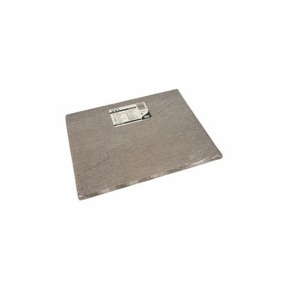 Ein rechteckiger PAPSTAR 100 Papier-Tischsets-Bogen (30 x 40 cm) der PAPSTAR GmbH liegt flach, teilweise in Klarsichtfolie eingewickelt mit einem weiß-schwarzen Etikett in der Mitte - ideal für den umweltfreundlich gedeckten Tisch.