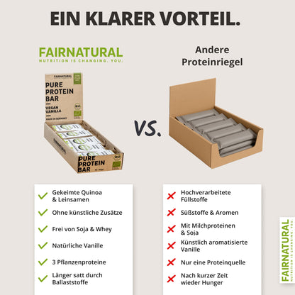 Barre protéinée bio vegan vanille sans soja